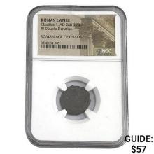 Roman Claudius II, AD 268-270 BI DBL Denarius NGC
