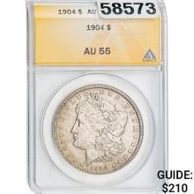 1904 Morgan Silver Dollar ANACS AU55