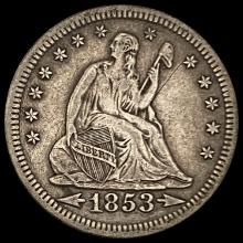 1853 Seated Liberty Quarter LIGHTLY CIRCULATED