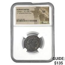 Roman Licinius I, AD 308-324 BI Reduced Nummus NGC