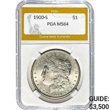 1900-S Morgan Dollar PGA MS64