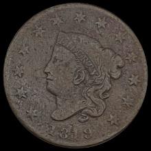 1819 Coronet Head Large Cent LIGHTLY CIRCULATED