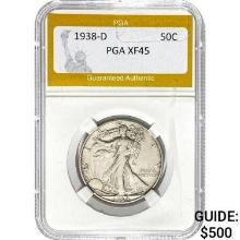 1938-D Walking Liberty Half Dollar PGA X