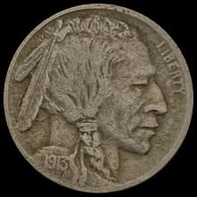 1913-D Buffalo Nickel LIGHTLY CIRCULATED