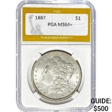 1887 Morgan Silver Dollar PGA MS64+