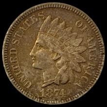 1874 Indian Head Cent CLOSELY UNCIRCULATED