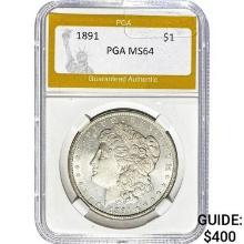 1891 Morgan Silver Dollar PGA MS64