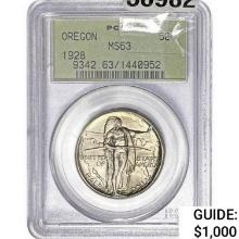 1928 Oregon Trail Half Dollar PCGS MS63