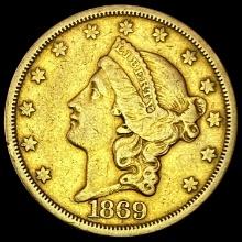 1869-S Liberty Head Double Eagle LIGHTLY CIRCULATE LIGHTLY CIRCULATED