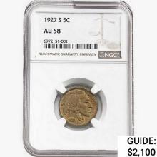 1927-S Buffalo Nickel NGC AU58