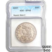1827 Capped Bust Half Dollar ICG EF45