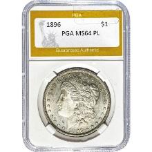 1896 Morgan Silver Dollar PGA MS64 PL