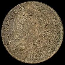 1808 Capped Bust Half Dollar LIGHTLY CIRCULATED