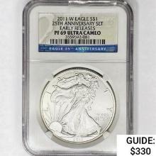 2011-W Silver Eagle NGC PF69 UC 25th Ann