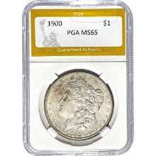 1900 Morgan Silver Dollar PGA MS65