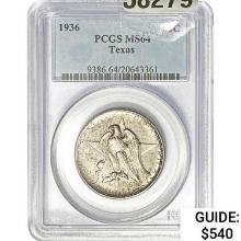 1936 Texas Half Dollar PCGS MS64