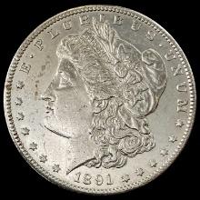 1891-S Morgan Silver Dollar CHOICE AU
