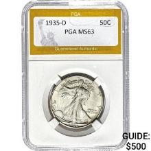 1935-D Walking Liberty Half Dollar PGA M