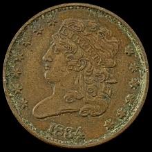 1834 Classic Head Half Cent NICELY CIRCULATED