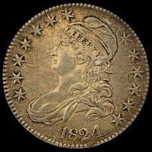 1824 Capped Bust Half Dollar CLOSELY UNCIRCULATED CLOSELY UNCIRCULATED