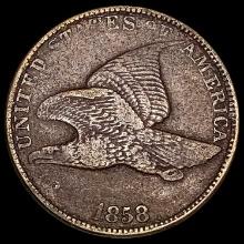 1858 Flying Eagle Cent CLOSELY UNCIRCULATED