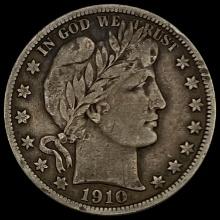 1910-S Barber Half Dollar LIGHTLY CIRCULATED