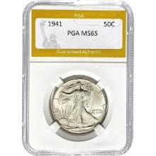 1941 Walking Liberty Half Dollar PGA MS6