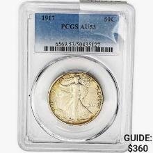 1917 Walking Liberty Half Dollar PCGS AU53