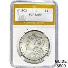 1902 Morgan Silver Dollar PGA MS64