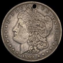 1890-CC Morgan Silver Dollar NEARLY UNCIRCULATED NEARLY UNCIRCULATED