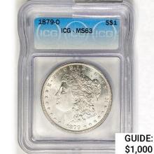 1879-O Morgan Silver Dollar ICG MS63