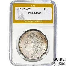 1878-CC Morgan Dollar PGA MS63