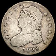 1829 Capped Bust Half Dollar NICELY CIRCULATED