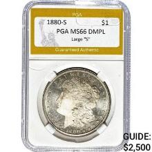 1880-S Morgan Dollar PGA MS66 DMPL