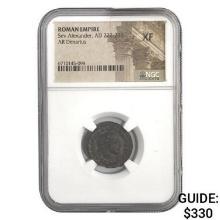 Roman Sev. Alexander, AD 222-235 Silver Denarius NGC XF