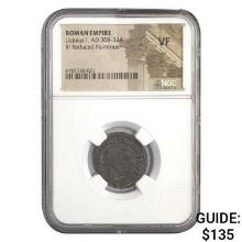 Roman Licinius I, AD 308-324 BI Reduced Nummus NGC VF