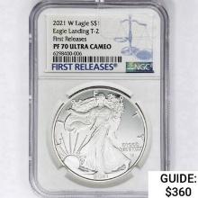 2021-W Silver Eagle NGC PF70 UC, T-2
