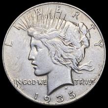 1935 Silver Peace Dollar NEARLY UNCIRCULATED
