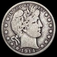 1914-S Barber Half Dollar NICELY CIRCULATED