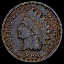 1894/94 DDO Indian Head Cent LIGHTLY CIRCULATED
