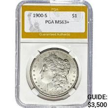 1900-S Morgan Silver Dollar PGA MS63+