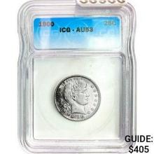 1900 Barber Quarter ICG AU53