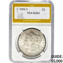 1901-S Morgan Dollar PGA MS64