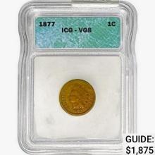 1877 Indian Head Cent ICG VG08
