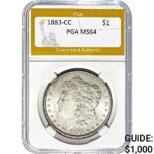 1883-CC Morgan Dollar PGA MS64