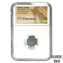 Roman Constantine II, AD 337-340 AE4 BI Nummus NGC