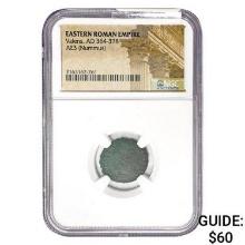 East Roman Valens, AD 364-378 AE3 Nummus NGC