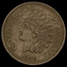 1859 Indian Head Cent CLOSELY UNCIRCULATED