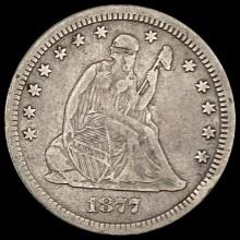1877-CC Seated Liberty Quarter NEARLY UNCIRCULATED NEARLY UNCIRCULATED