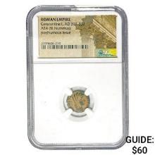 Roman Constantine I, AD 307-337 AE4 BI Nummus NGC